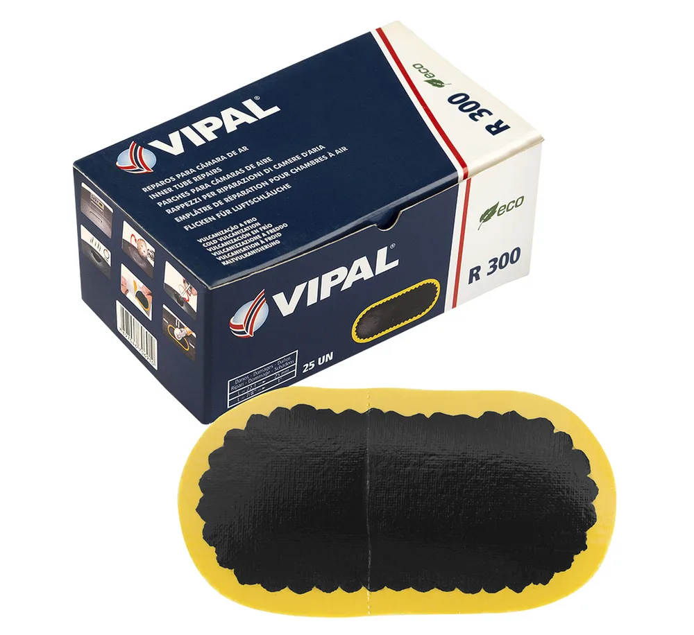 Emplâtre chambre à air Vipal R300 74x40 mm (25 pièces)