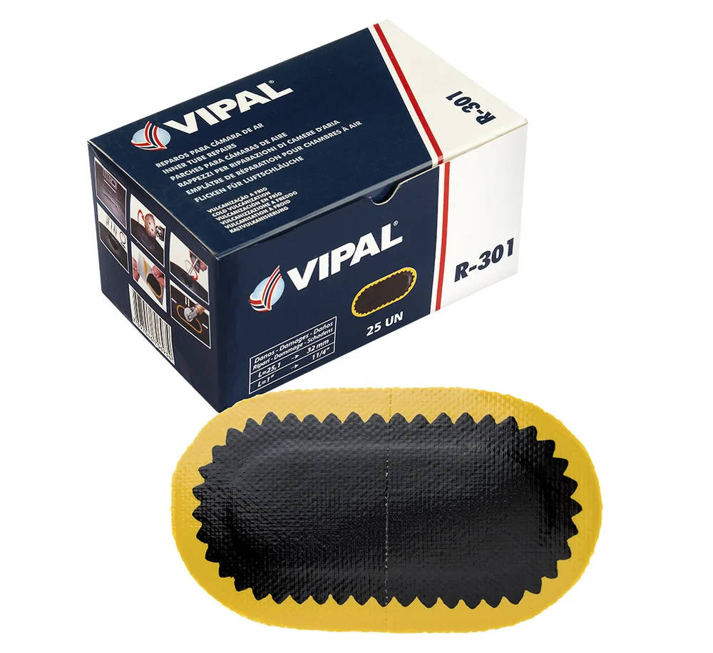 Emplâtre chambre à air Vipal R301 95x50 mm (25 pièces)