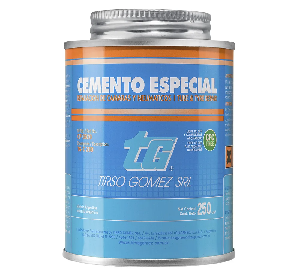 Dissolution vulcanisante Tirso Gomez Cemento Especial TG - 250 ml avec pinceau