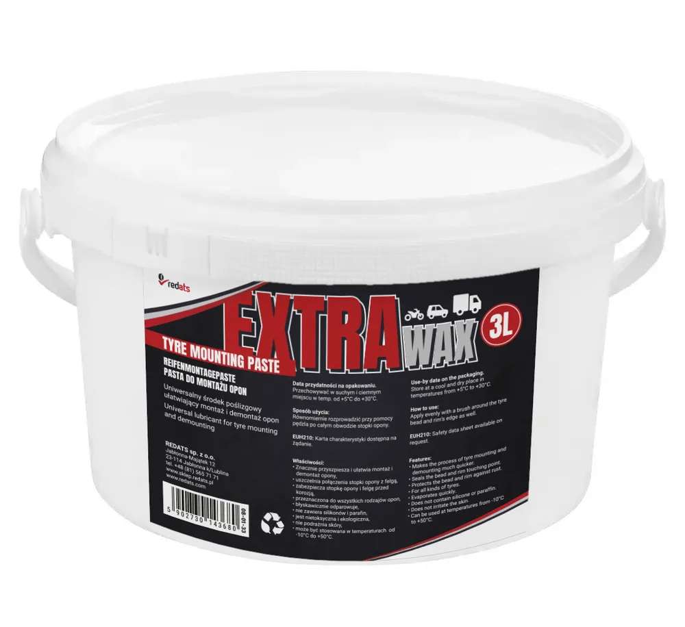 Pâte de montage pneu EXTRA Wax 3 kg - REDATS