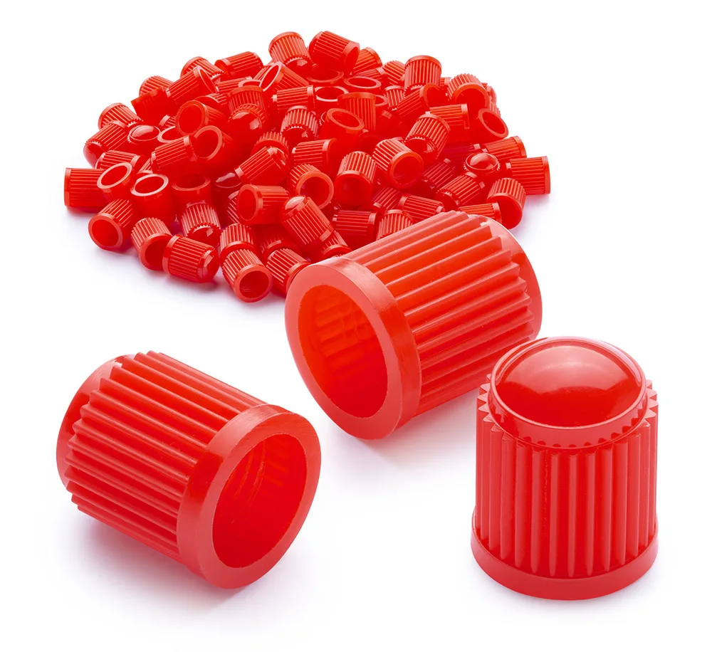 REDATS Bouchons de valve rouges - 100 pièces