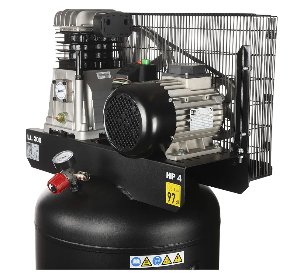 Compresseur à pistons vertical NUAIR 200 L 4 ch - 400 V — vue 4