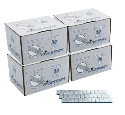 Masses d'équilibrage adhésives Fivestars FE 5 g ROUND – 400 barrettes
