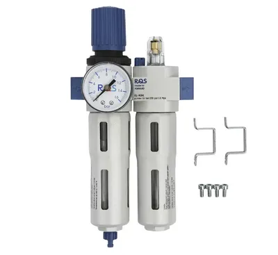 Régulateur de pression avec séparateur d'eau et lubrificateur RQS MINI 1/4"