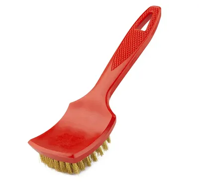 Brosse métallique laiton 8 rangs pour jantes et pneus