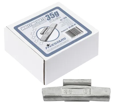 Masses à clip jantes acier 35g