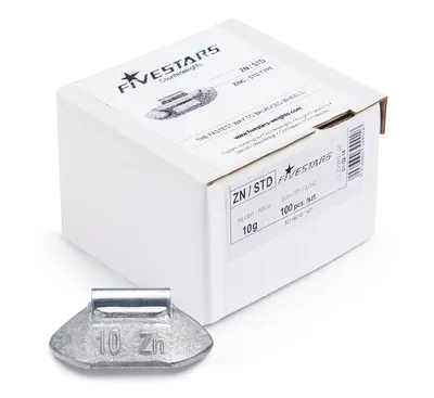Contrepoids zinguées 10G - 100 pièces