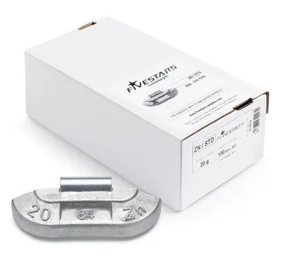 Contrepoids zinguées 20G - 100 pièces