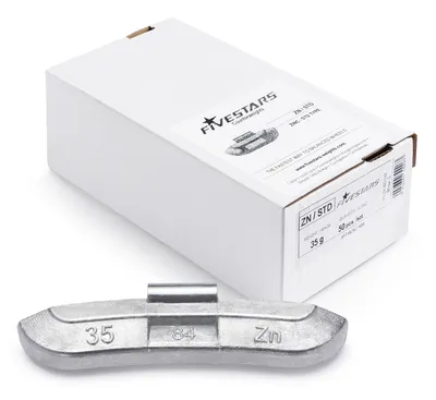 Contrepoids zinguées 35G - 50 pièces