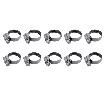 Colliers de serrage 12-22 mm — lot de 10