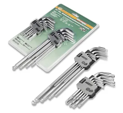 MANNESMANN Jeu 18 clés hexagonales et Torx L-shape - Acier CrV chromé poli