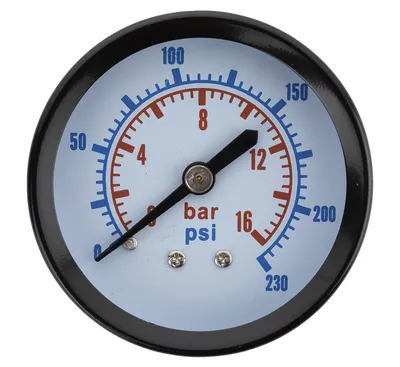 Manomètre REDATS D40 mm 0-16 bar — raccord 1/8"