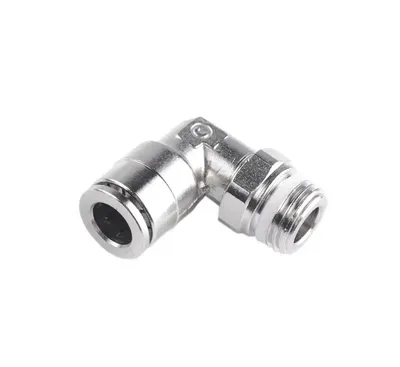 Raccord instantané coudé métal Camozzi tuyau 8 mm — filetage 1/4"