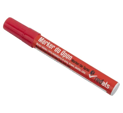 Marqueur à l'huile pour pneus REDATS - rouge - 1 pièce