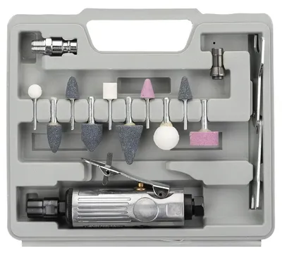 Coffret meuleuse pneumatique + fraises de réparation pneu ATS