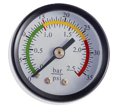 REDATS Manomètre D-110 pour extracteur d'huile - Échelle 0-2,5 bar