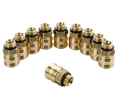 Raccord rapide RQS type 26 filetage mâle 3/8" — lot de 10