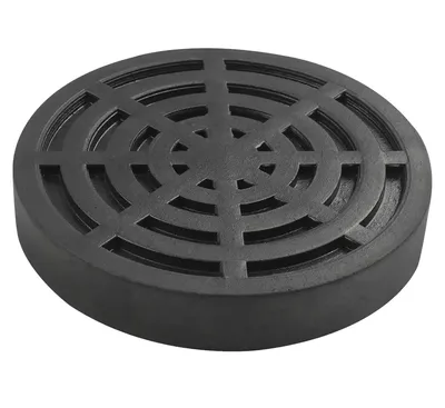 Tampon caoutchouc REDATS pour pont élévateur 2 colonnes — bras 130 mm (140×130×26 mm)