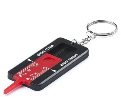 Porte-clés jauge de profondeur de pneu - noir