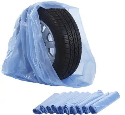 Sacs à pneus bleus 58 cm - lot de 100