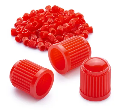 REDATS Bouchons de valve rouges - 100 pièces