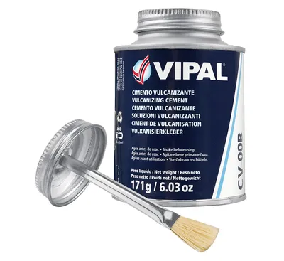 Colle vulcanisante Vipal CV00B Bleue - 225 ml (avec pinceau)